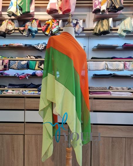 Châle Trio en Crêpe de Soie