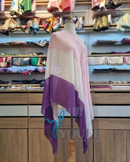 Châle Trio en Crêpe de Soie