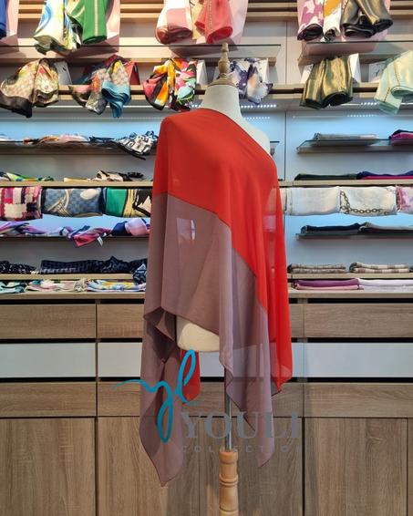 Châle Trio en Crêpe de Soie