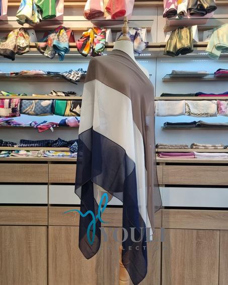 Châle Trio en Crêpe de Soie