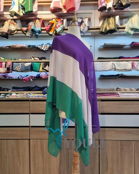 Châle Trio en Crêpe de Soie