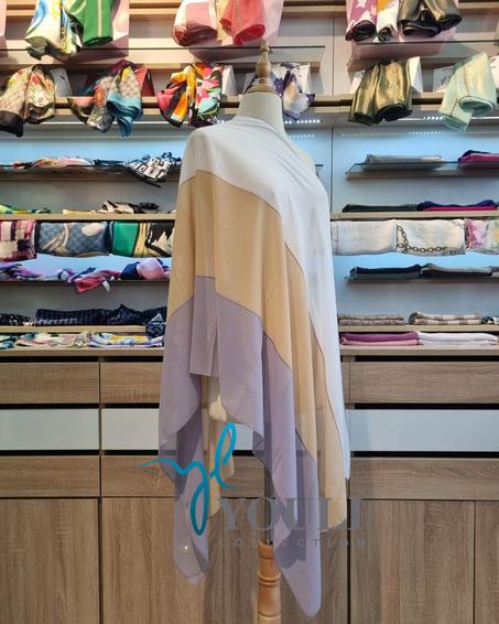 Châle Trio en Crêpe de Soie