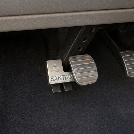 🔒قفل حديدي+ سيبورة تثبيت  لحماية سيارتك من السرقة🔒