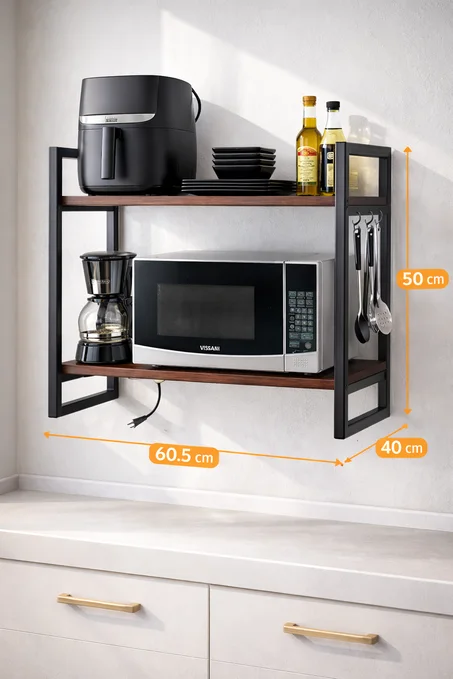 رف مطبخ معدني مغربي