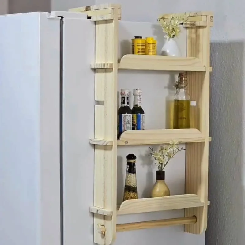 منظم جانبي للثلاجة مثالي للمطابخ الصغيرة والكبيرة