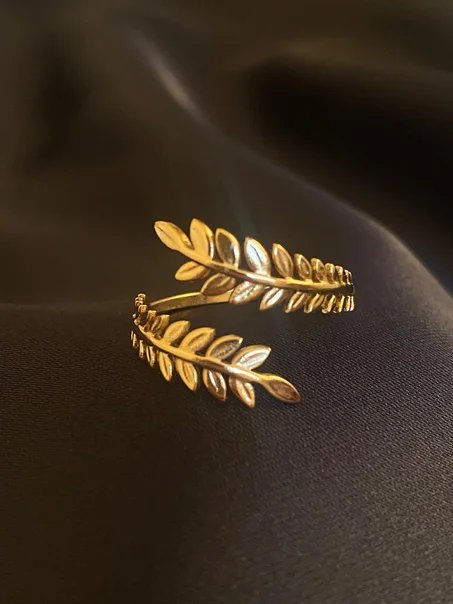 bague feuille