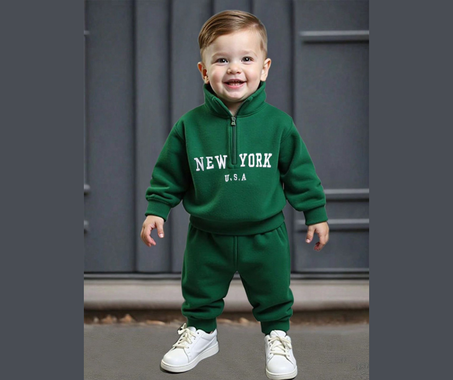 NEW YORK طاقم اطفال دافء للفصل البارد