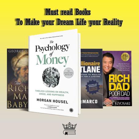 Psychology of money , Millionaire fastlane ,,Rich dad poor dad , Richest man in babylon