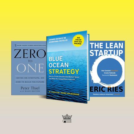 TOP 3  Enterpreneur Book : Zero to One, Blue Ocean Strategy, The Lean Startup
