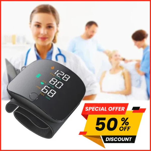 🇧🇫Tensiomètre Intelligent Poignet+ et Rechargeable Avec Écran LED : Précision Et Facilité D'utilisation