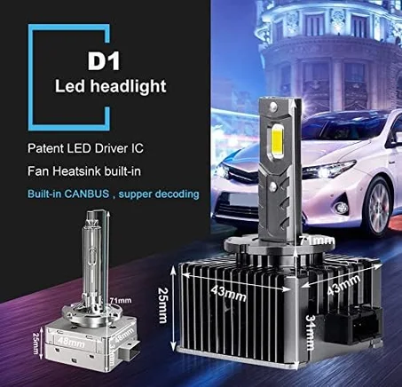 مصابيح LED امامية للسيارة D1S