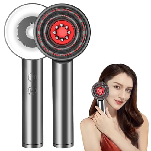 Brosse de massage électrique pour cuir chevelu - Lumière rouge - Massage du cuir chevelu 4 en 1 - Multifonction