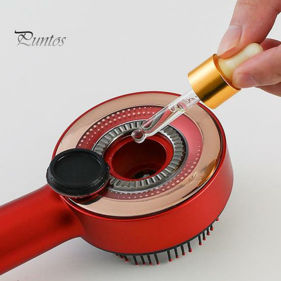 Brosse de massage électrique pour cuir chevelu - Lumière rouge - Massage du cuir chevelu 4 en 1 - Multifonction