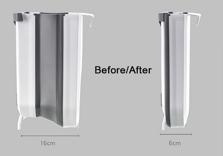 سلة المهملات المعلقة القابلة للطي