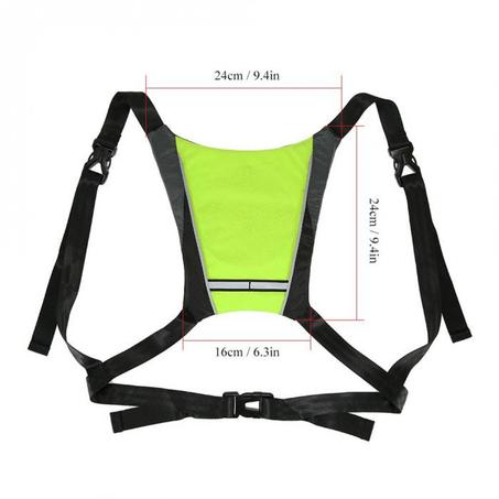 سترة ظهر عاكسة قابلة لإعادة الشحن مع جهاز تحكم عن بعد