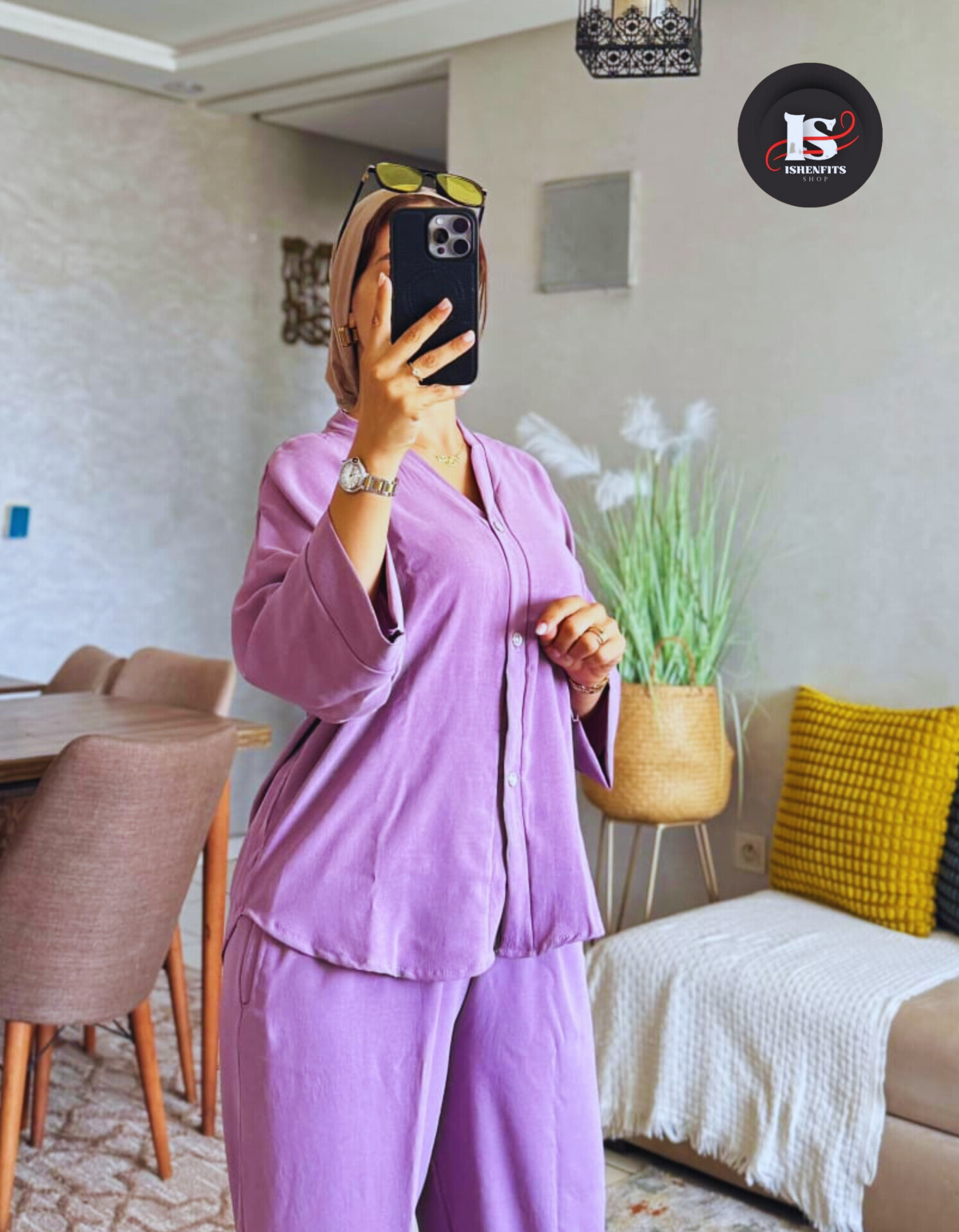 انصومبل لولان الصيفي: الراحة والأناقة في ثوب مكون من قطعتين