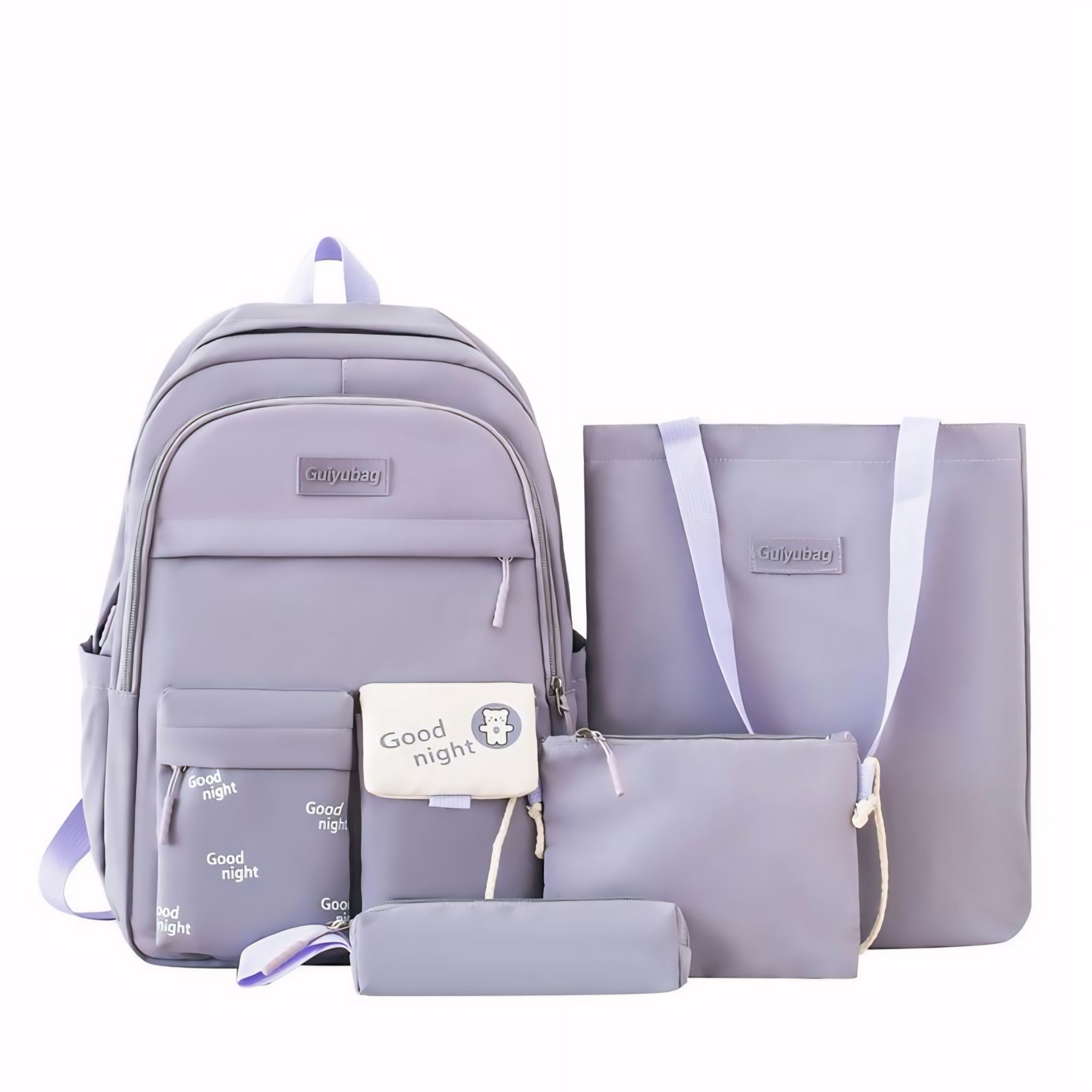 🎒 حقيبة ظهر عصرية للبنات تأتي ب 4 قطع