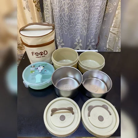 لانش بوكس مقسم و عملي و صحي كيناسب الكبار و صغار2025