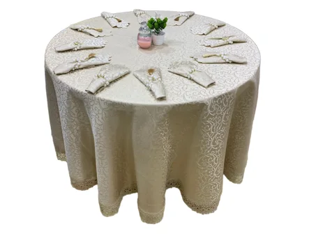 غطاء المائدة موديلات  2023 لون بيج ، رمادي ، بلان كاسي