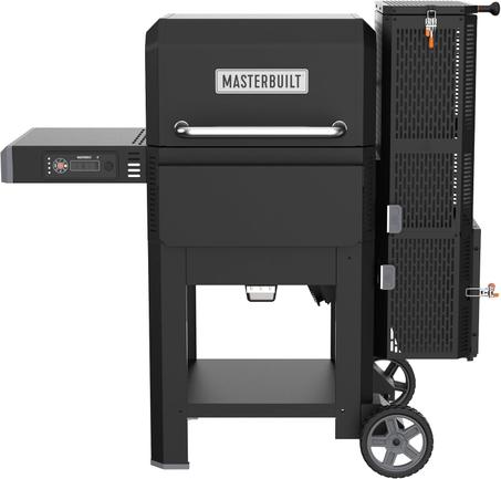 Masterbuilt® Gravity Series® 600 Digital Charcoal Grill and Smoker,WiFi Technology, GravityFed™ Charcoal Hopper, 600 Cooking Sq. Inches, Reversible Smoke&Sear Cast Iron Grates, Black, Model M