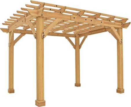 Yardistry 10' x 12' Pergola Brown