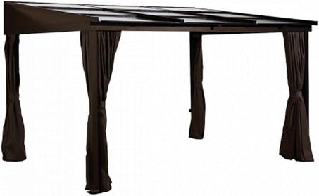 Sojag Outdoor 10' x 12' Sutton Wall-Mounted Hardtop Gazebo Outdoor Sun Shelter