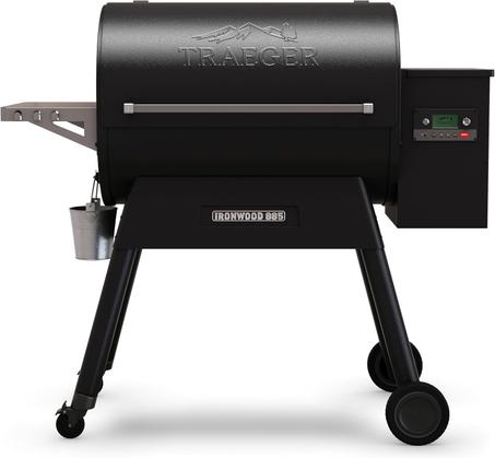 Traeger Ironwood 885 Wood Pellet Grill and Smoker, WiFi Pellet Smoker Grill with Super Smoke Mode, D2 Controller, Large 885 sq. in. Cooking Area, Outdoor BBQ Electric Pellet Smoker, TFB89BLFC