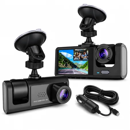كاميرا سيارة مزدوجة Dash Cam Inside/Outside