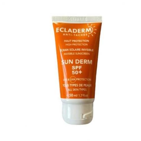 Ecladerm Sun derm écran solaire invisible anti taches Spf 50+ tous types de peaux 50ml