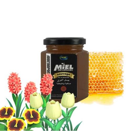 Nutri Energie عسل الزهور البرية 100٪ حر وطبيعي