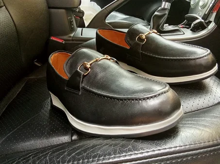 Mocassin  en Cuir Noir - Premier Choix (Pièce Unique)