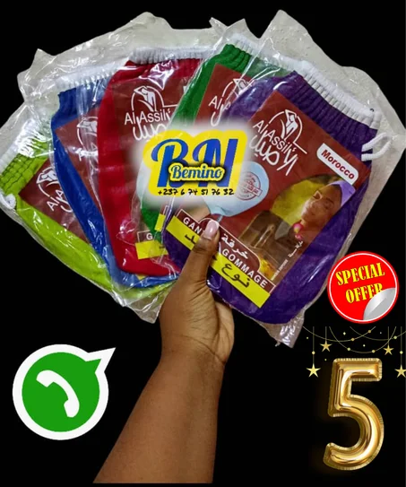 Éclat Naturel: Libérez la Magie de la Peau avec nos Gants de Crin MAROCAIN  Exfoliants de Luxe!