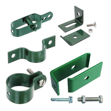 ملحقات التثبيت F60 مجلفنة ومغلفة بالبلاستيك - RAL 6005