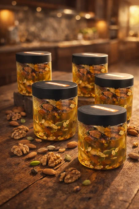 خليط المكسرات الطبيعية بالعسل