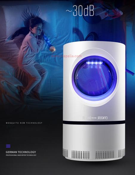 مصيدة الحشرات الداخلية بإضاءة UV قابلة لإعادة الشحن