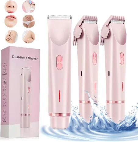 Tondeuse Épilateur Femme/Homme Rechargeable USB 2-en-1 | Visage, Bikini, Aisselles & Jambes