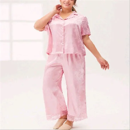 Pyjama Plus Size Demi-manche