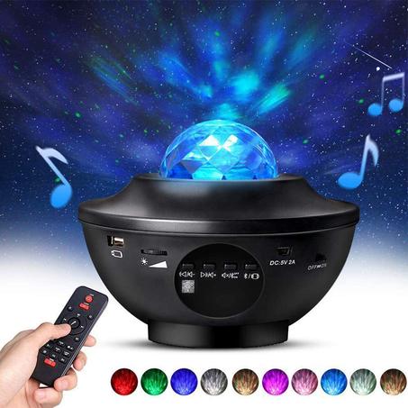 LED STAR -  جهاز عرض النجوم الليلي مع مكبر صوت