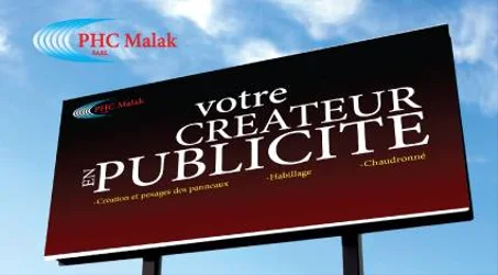 Création de publicité PHC MALAK
