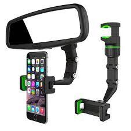 PARTAGEZ CE PRODUIT   Support de téléphone multifonctionnel pour voiture, rotatif à 360 degrés, pour rétroviseur