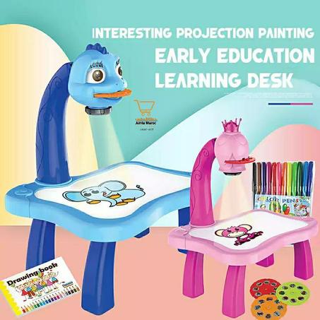 Peinture Table de jeux de peinturex artistique pour enfants - Projector painting