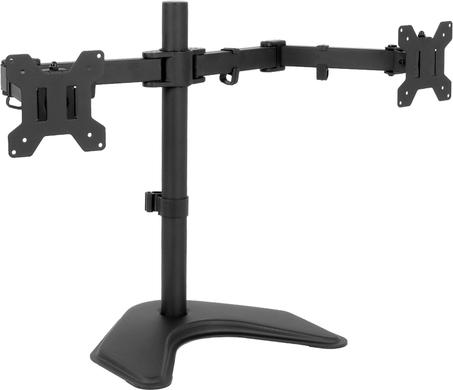 Support De Moniteur pour deux écrans Double Bras LCD De 13 à 27 pouces.