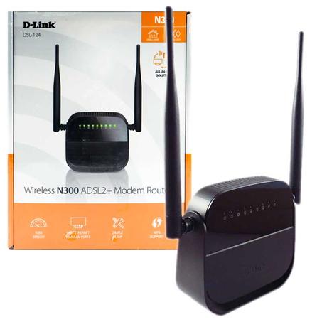 Modem Routeur D-Link DSL-124 Wifi N300 4-Port