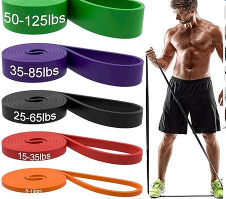 أشرطة التمرين، مجموعة أشرطة المقاومة الطويلة للتمرين واللياقة البدنية والتدريب والعلاج الطبيعي للرجال والنساء