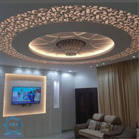 ديكور الدائرة  شكل هندسي راقي وجميل يتناسق مع الاتات وشكل السيجور