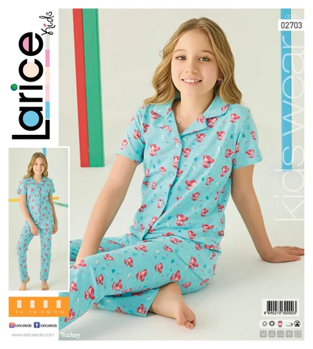 pyjama Larice for kids boutonné