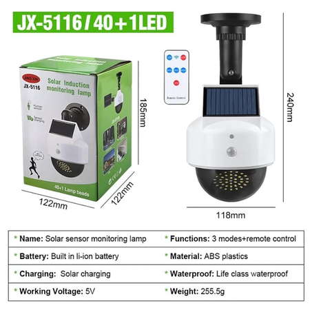 مصباح مراقبة بالطاقة الشمسية JX-5116