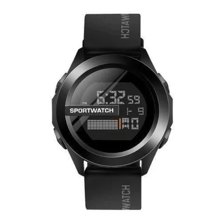 Montre Électronique Sportive Numérique Lumineuse à LED - Noir