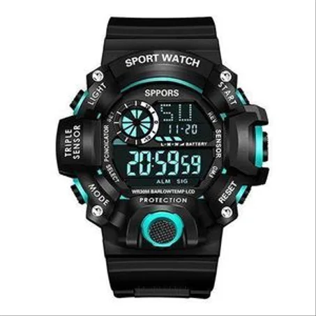 Montre Sport Numérique Électronique avec Fonction Alarme Lumière - NoirMontre Sport Numérique Électronique avec Fonction Alarme Lumière - Noir