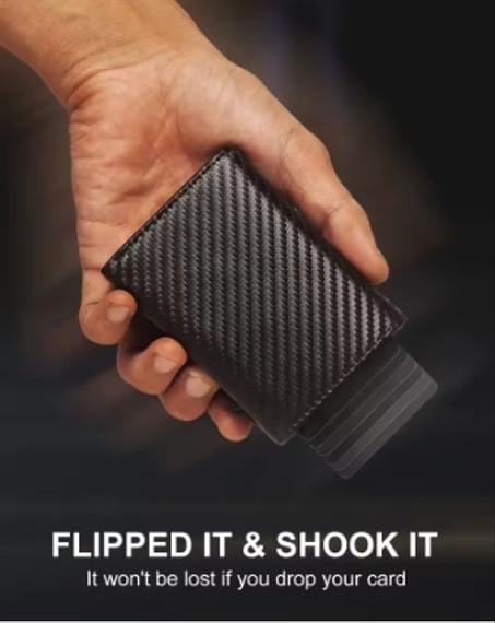 محفظة النقود و البطاقات الأنيقة والآمنة سهلة الإستعمال